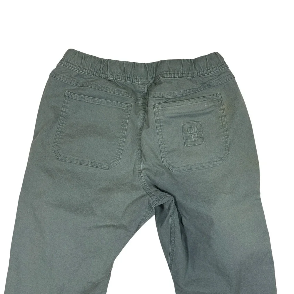 Topo Designs Dirt Pant Blue Organic Cotton Hiking Active Womens Medium - Picture 7 of 9